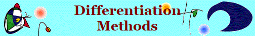 Differentiation
Methods
