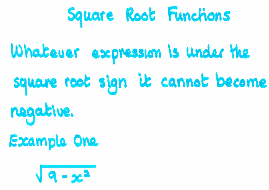 Square root function 